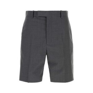 Jil Sander Men Dark Grey Wool Bermuda Shorts